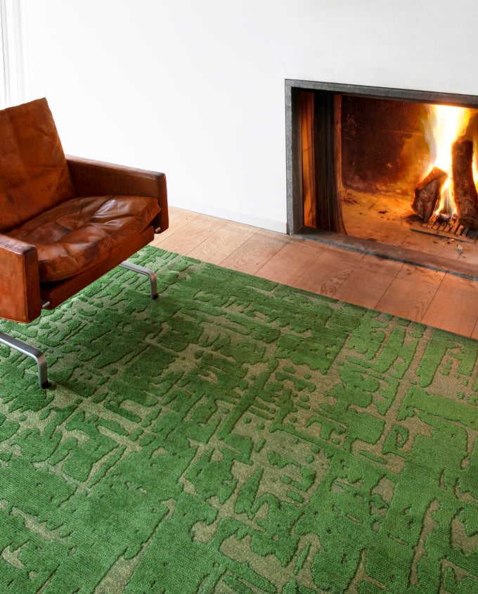 Louis De Poortere Baobab 9202 perrier's green vintage rug