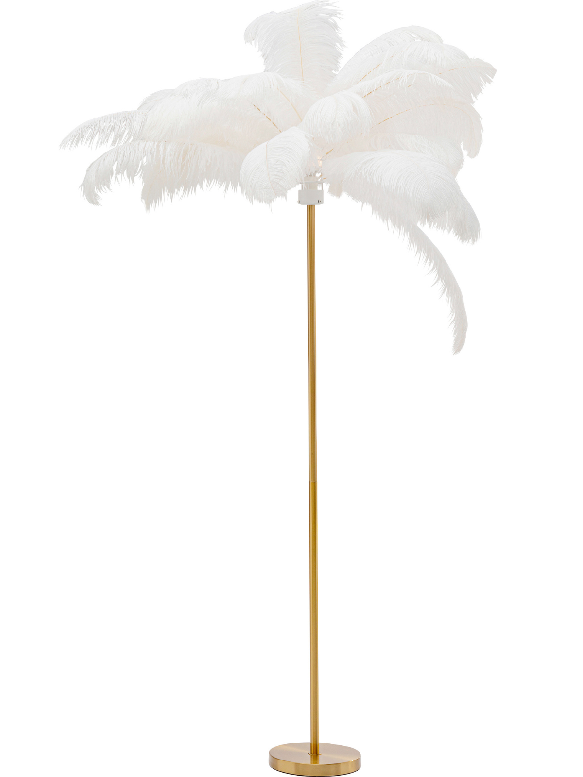 Feather Palm White Floor Lamp